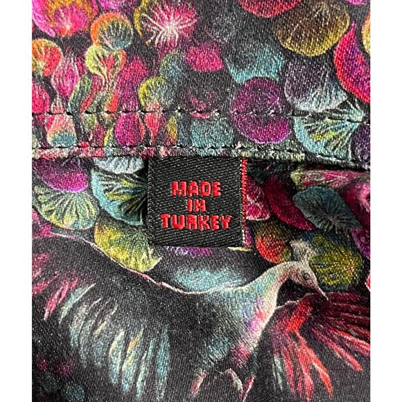 3-62 JARED LANG NWT Men's Dress Shirt Peacocks Multicolor M - Picture 10 of 16